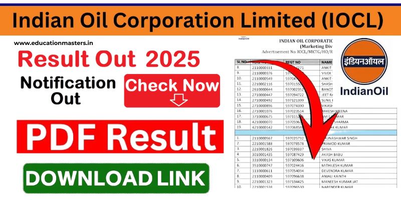 IOCL Engineer Result 2025 Out